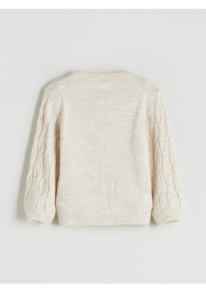 Yeni Sezon Örgü Desenli Kız Çocuk Hırka fırsatları