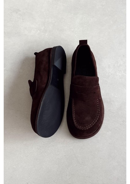 Brest Kahverengi Hakiki Deri Loafer