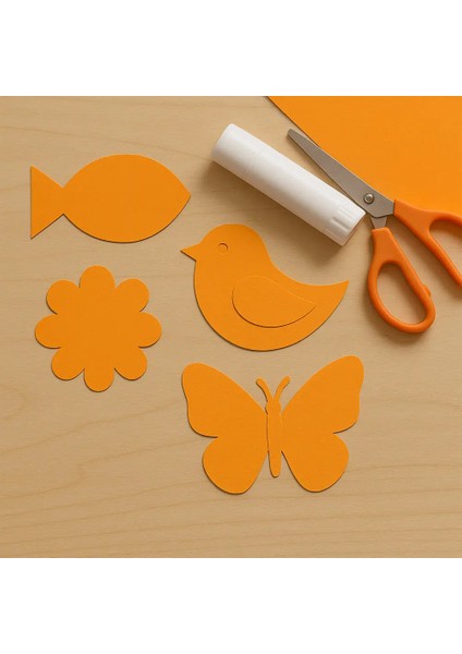 Turuncu Fon Kartonu 100GR 50X70