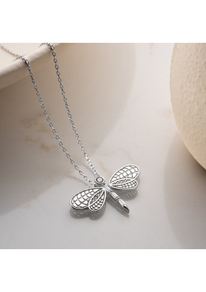 925 Ayar Gümüş Baget Taşlı Yusufçuk Kolye modelleri