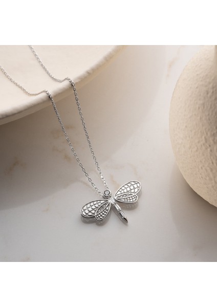 925 Ayar Gümüş Baget Taşlı Yusufçuk Kolye indirimleri