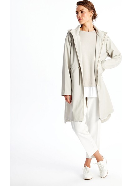 Yeni Sezon Kadın Kapüşonlu Düz Yağmurluk fırsatları