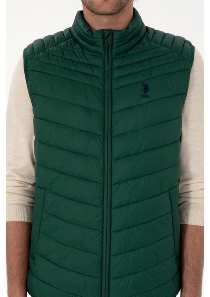 Erkek Koyu Yeşil Yelek (Dokuma) 50312012-VR079