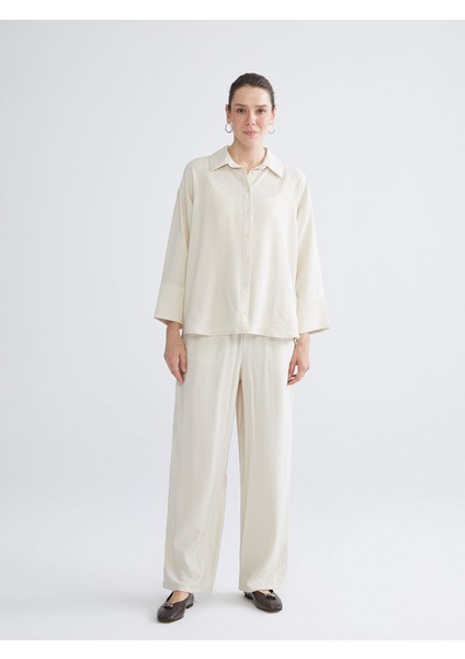 Yeni Sezon Dokulu Oversize Kadın Gömlek modelleri