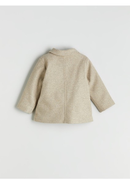 Yeni Sezon Fiyonk Detaylı Kız Çocuk Kaşe Kaban modelleri