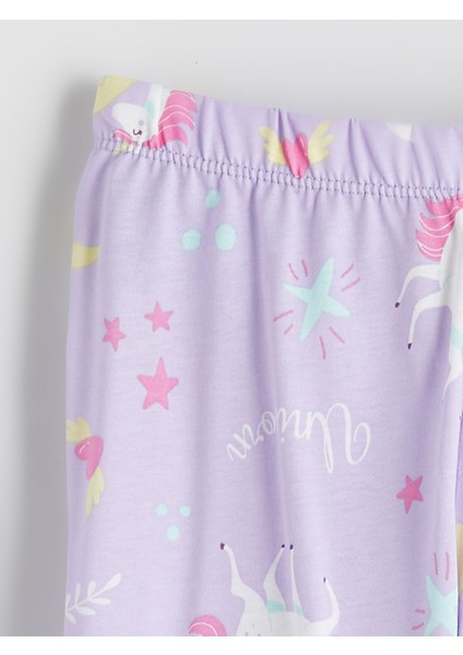 Yeni Sezon Beli Lastikli Baskılı Kız Çocuk Pijama Alt fiyatları