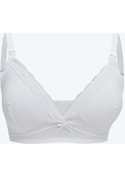 Yeni Sezon Balensiz Dolgusuz Dantel Detaylı Emzirme Sütyeni