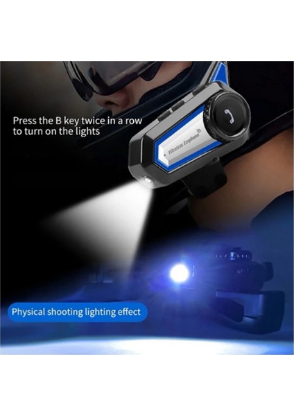 BT31 Kask Kulaklık Bluetooth 5.0 Motosiklet Interkom Su Geçirmez Kablosuz Kulaklık fırsatları