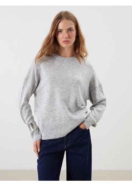 Yeni Sezon Bisiklet Yaka Oversize Kadın Triko Kazak