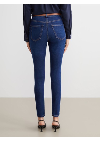 Yeni Sezon Beli Kemerli Jüpiter Süper Skinny Fit Jean Pantolon fırsatları
