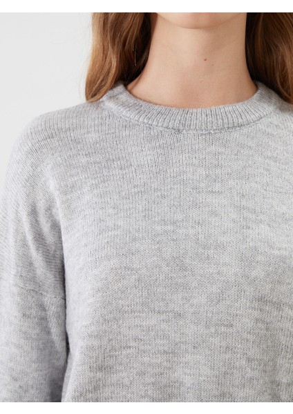 Yeni Sezon Bisiklet Yaka Oversize Kadın Triko Kazak modelleri