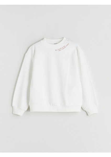 Yeni Sezon Bisiklet Yaka Kız Çocuk Sweatshirt 2'li fiyatları