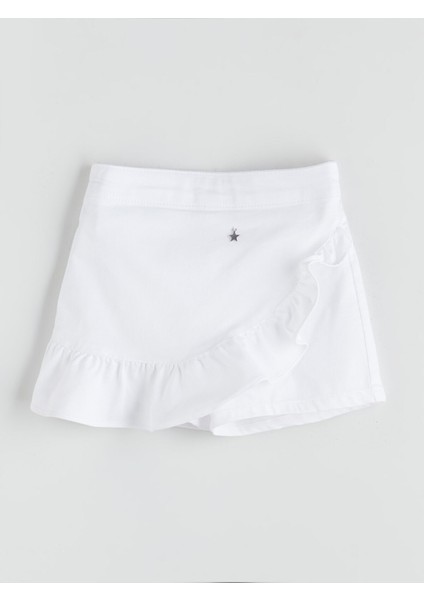 Yeni Sezon Beli Lastikli Kız Çocuk Şort Etek