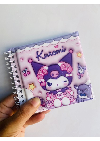 Kuromi My Melodi Melody Yumuşak Squishy Sukuşi Kapak Sticker Etiket Çıkarma Albümü Defteri