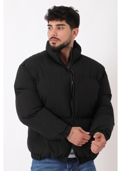 Dik Yaka Oversize Bomber Şişme Kışlık Mont Pldp 3018_50465