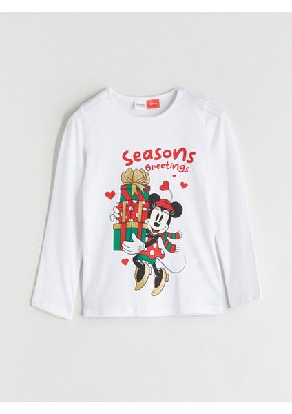 Yeni Sezon Bisiklet Yaka Mickey Mouse Baskılı Kız Çocuk Pijama Takımı fiyatları