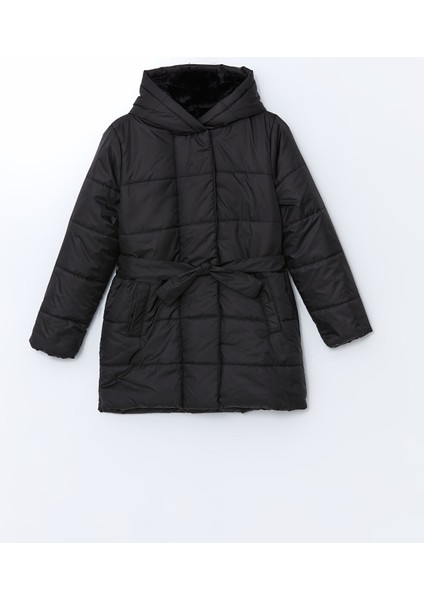 Yeni Sezon Kapüşonlu Kız Çocuk Şişme Mont