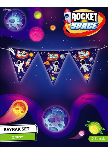 Rocket Space Üçgen Flama