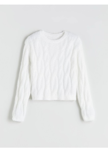 Yeni Sezon Bisiklet Yaka Kız Çocuk Kazak