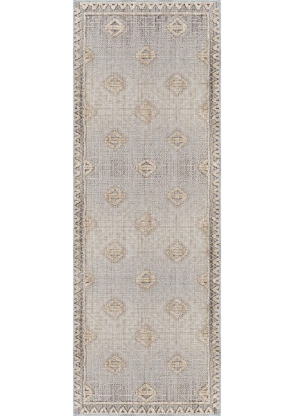 Brera Çerçeveli Bej Polyester ve Pamuklu Yıkanabilir Kaydırmaz Taban Dijital Baskı Halı modelleri