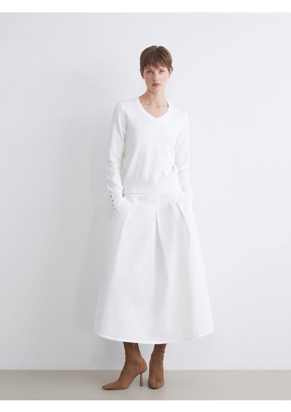 Yeni Sezon V Yaka Kadın Triko Kazak fiyatları