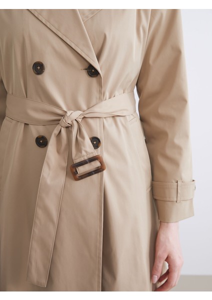 Yeni Sezon Kruvaze Yaka Kadın Trençkot modelleri