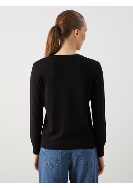 Yeni Sezon Bisiklet Yaka Kadın Triko Hırka fırsatları