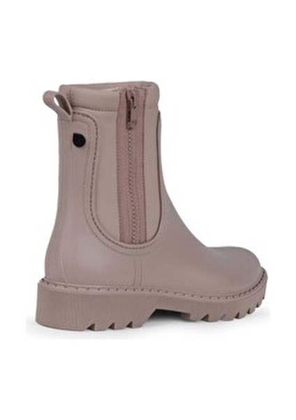 Chloe Kadın Kışlık Yağmur Çizmesi Bej Renk Esnek Yan Paneller ile Kolay Giyilebilir modelleri