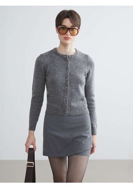 Yeni Sezon Bisiklet Yaka Kadın Triko Hırka