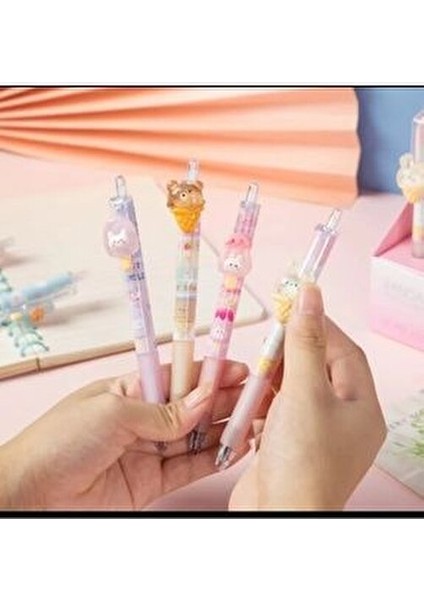 Sanrio Kawaii 3D Figürlü Tükenmez Jel Kalemler Rengarenk Sevimli Okul Öncesi Hediyelik KALEMLER1ADET fiyatları