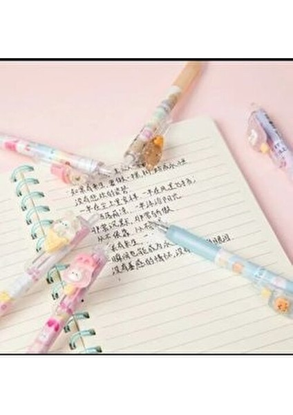 Sanrio Kawaii 3D Figürlü Tükenmez Jel Kalemler Rengarenk Sevimli Okul Öncesi Hediyelik KALEMLER1ADET modelleri