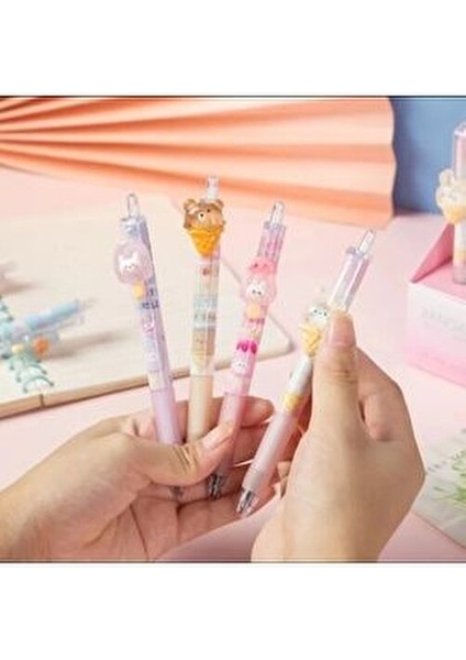 Sanrio Kawaii 3D Figürlü Tükenmez Jel Kalemler Rengarenk Sevimli Okul Öncesi Hediyelik KALEMLER1ADET fırsatları