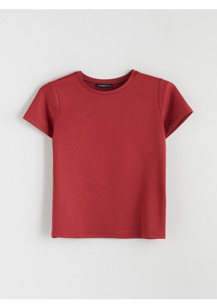 Yeni Sezon Bisiklet Yaka Kadın Tişört