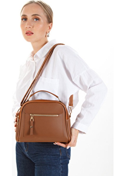 Kadın Üç Bölmeli Suni Deri Çapraz Askılı Taba Çanta Modern Tasarım fiyatları