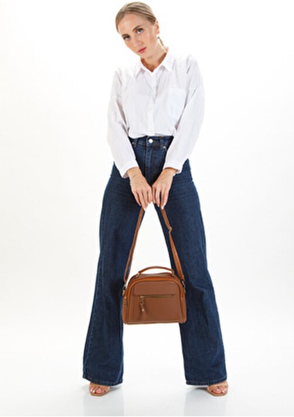 Kadın Üç Bölmeli Suni Deri Çapraz Askılı Taba Çanta Modern Tasarım modelleri