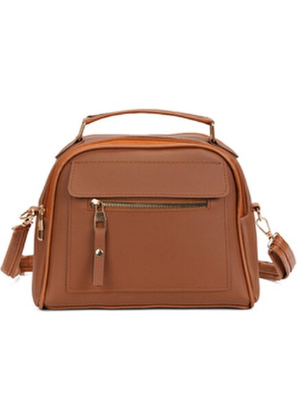 Kadın Üç Bölmeli Suni Deri Çapraz Askılı Taba Çanta Modern Tasarım fırsatları