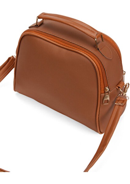 Kadın Üç Bölmeli Suni Deri Çapraz Askılı Taba Çanta Modern Tasarım indirimleri