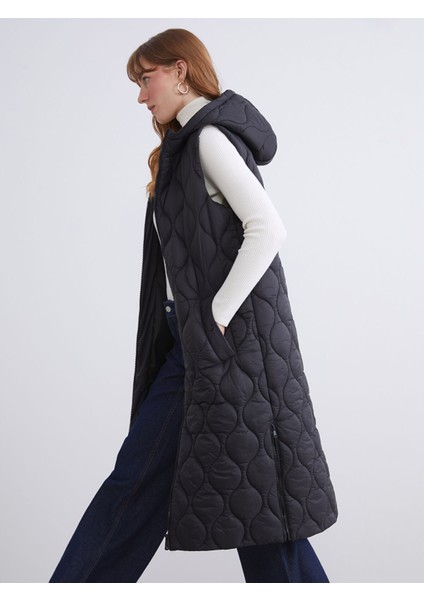 Yeni Sezon Kapüşonlu Kapitone Kadın Şişme Yelek fiyatları