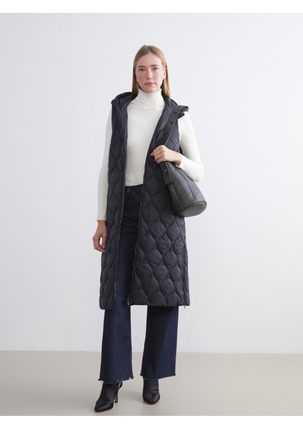 Yeni Sezon Kapüşonlu Kapitone Kadın Şişme Yelek fırsatları