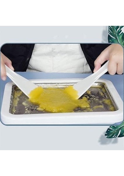 Sgerste Dondurma Makinesi Anında Dondurma Rulo Tava, 2 Spatula Ile, Kendin Yap Dondurma Rulo Tabağı, Çocuklar Için, Aile Dondurulmuş Yoğurt Makinesi Milkshake Tavası fırsatları
