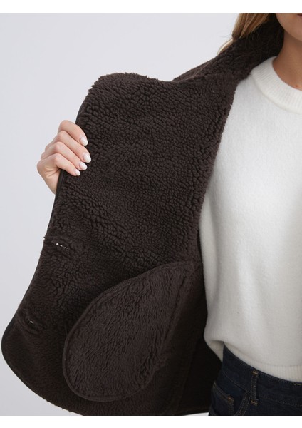 Yeni Sezon Biker Yaka Kadın Süet Yelek fırsatları