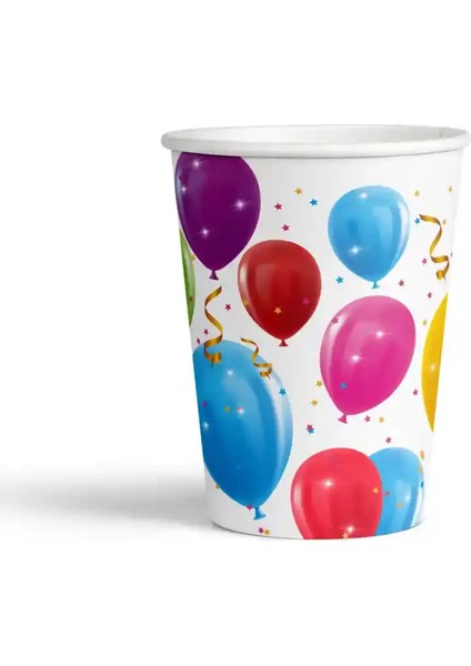 Sparkling Balloons Karton Bardak