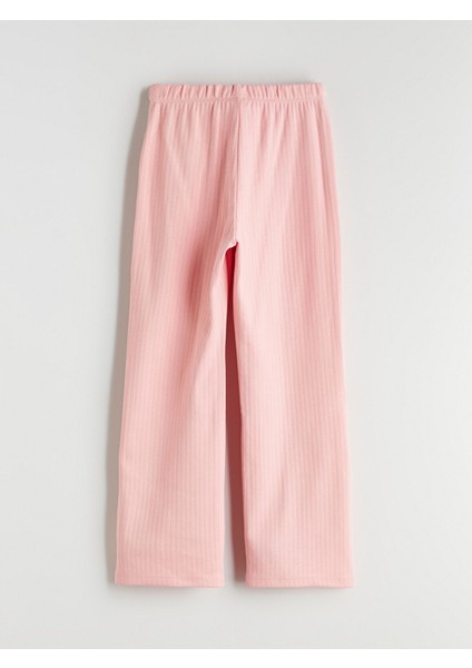 Yeni Sezon Beli Lastikli Kız Çocuk Pijama Alt