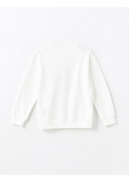 Yeni Sezon Bisiklet Yaka Kız Çocuk Sweatshirt indirimleri