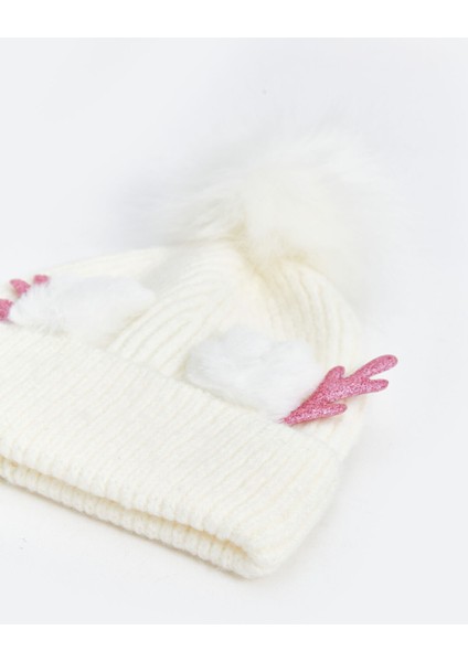 Yeni Sezon Ponpon Detaylı Kız Çocuk Bere fırsatları