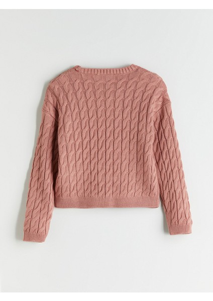 Yeni Sezon Bisiklet Yaka Kız Çocuk Triko Kazak modelleri