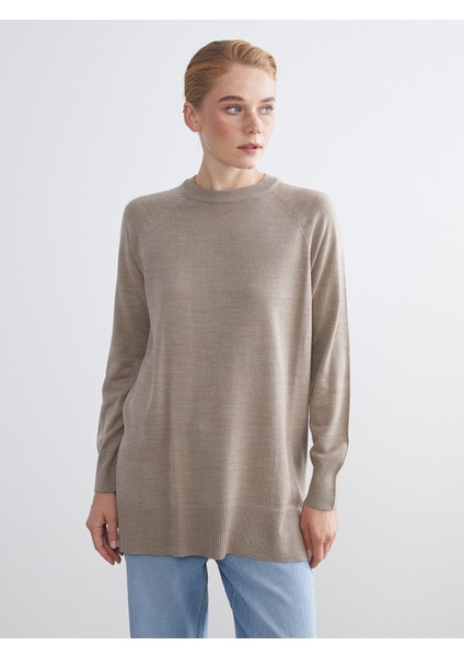 Yeni Sezon Bisiklet Yaka Kadın Triko Kazak