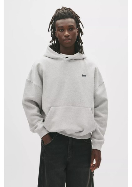 Erkek Stwd Baskılı Sweatshırt Oversize