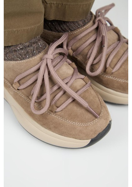 Koralia Kadın Hakiki Deri Sabo Vizon Terlik modelleri