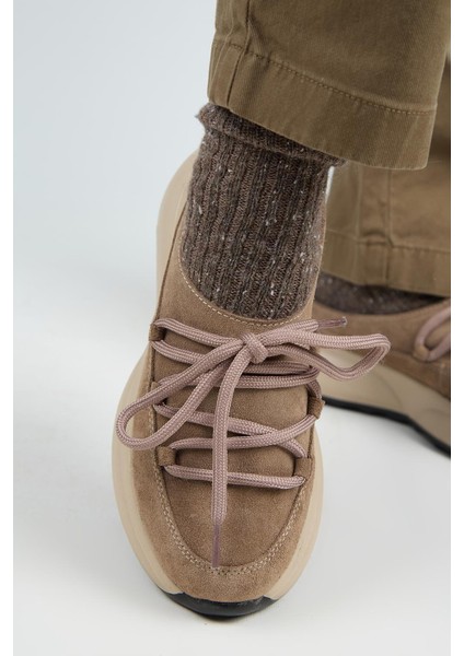 Koralia Kadın Hakiki Deri Sabo Vizon Terlik indirimleri